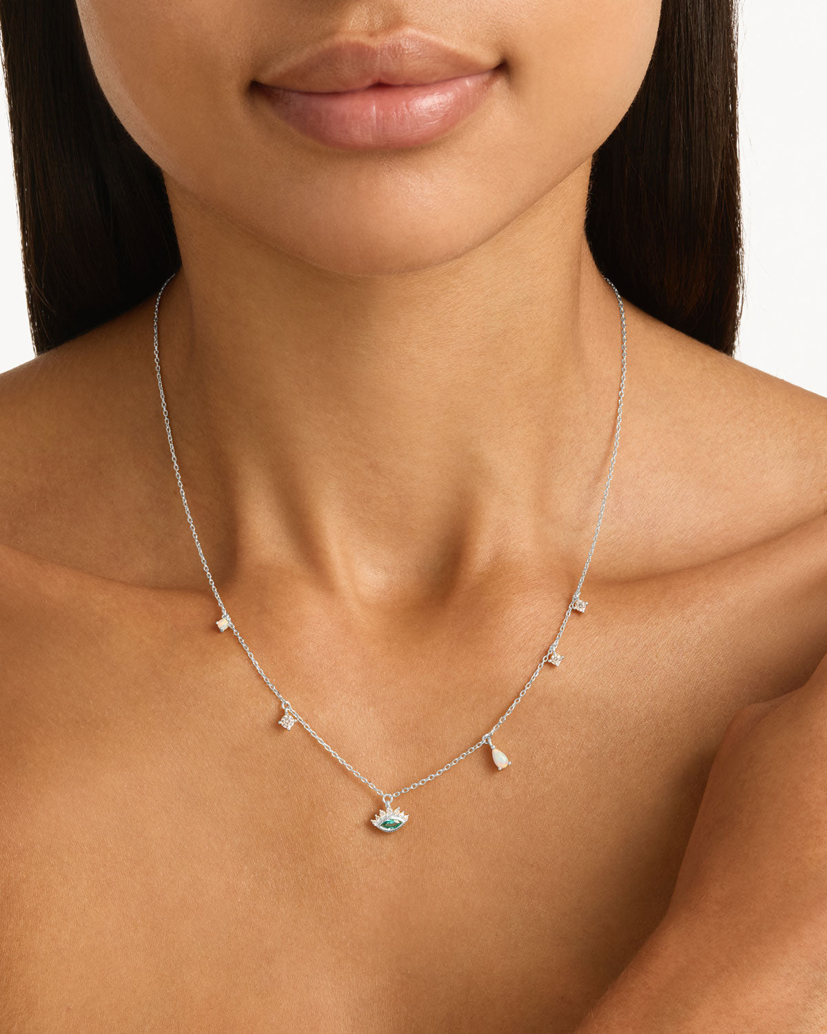 By Charlotte -  Hope and Protection Necklace in Silver