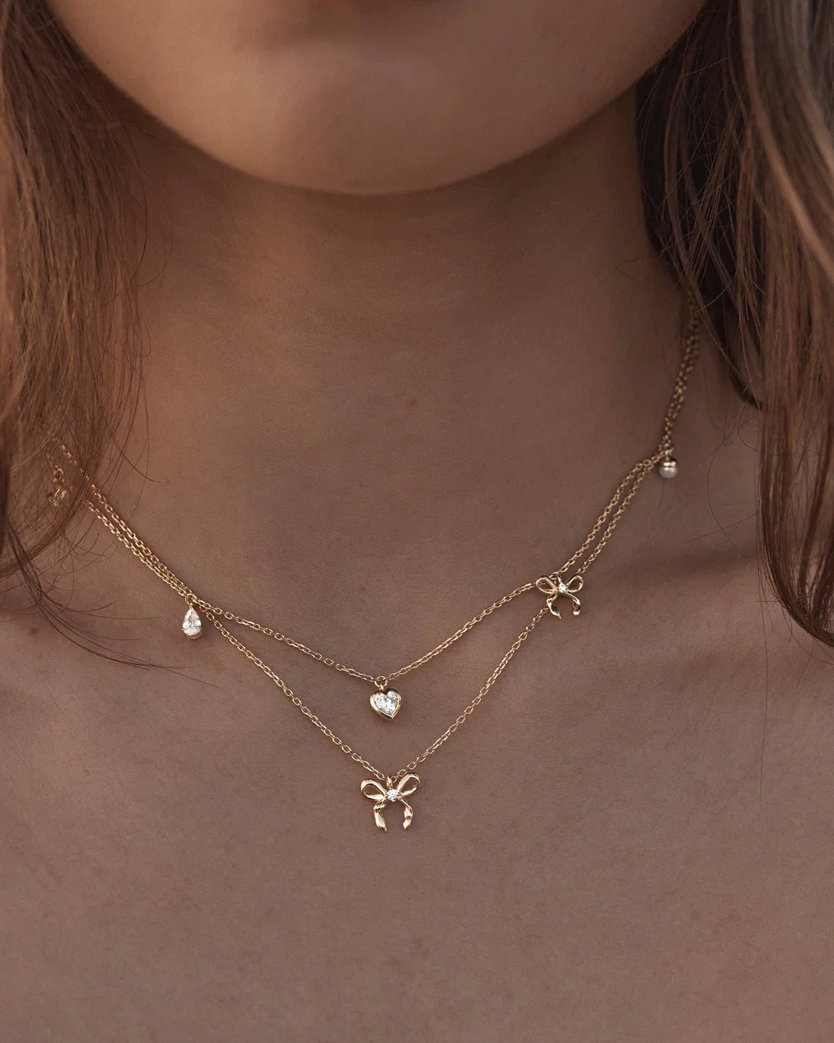 By Charlotte - Forever Yours Charm Choker Necklace in Gold