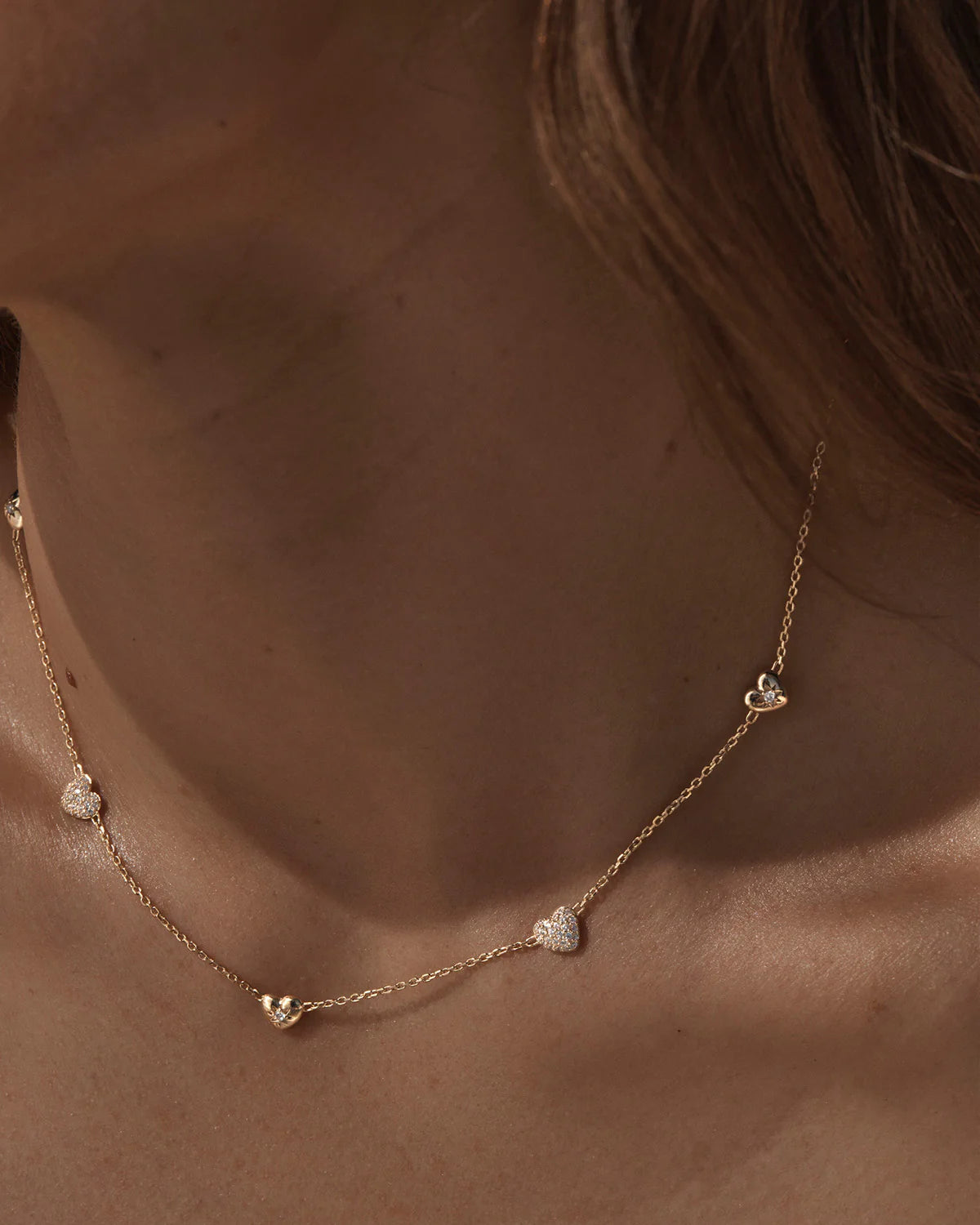 By Charlotte - You Have My Heart Choker Necklace in Gold