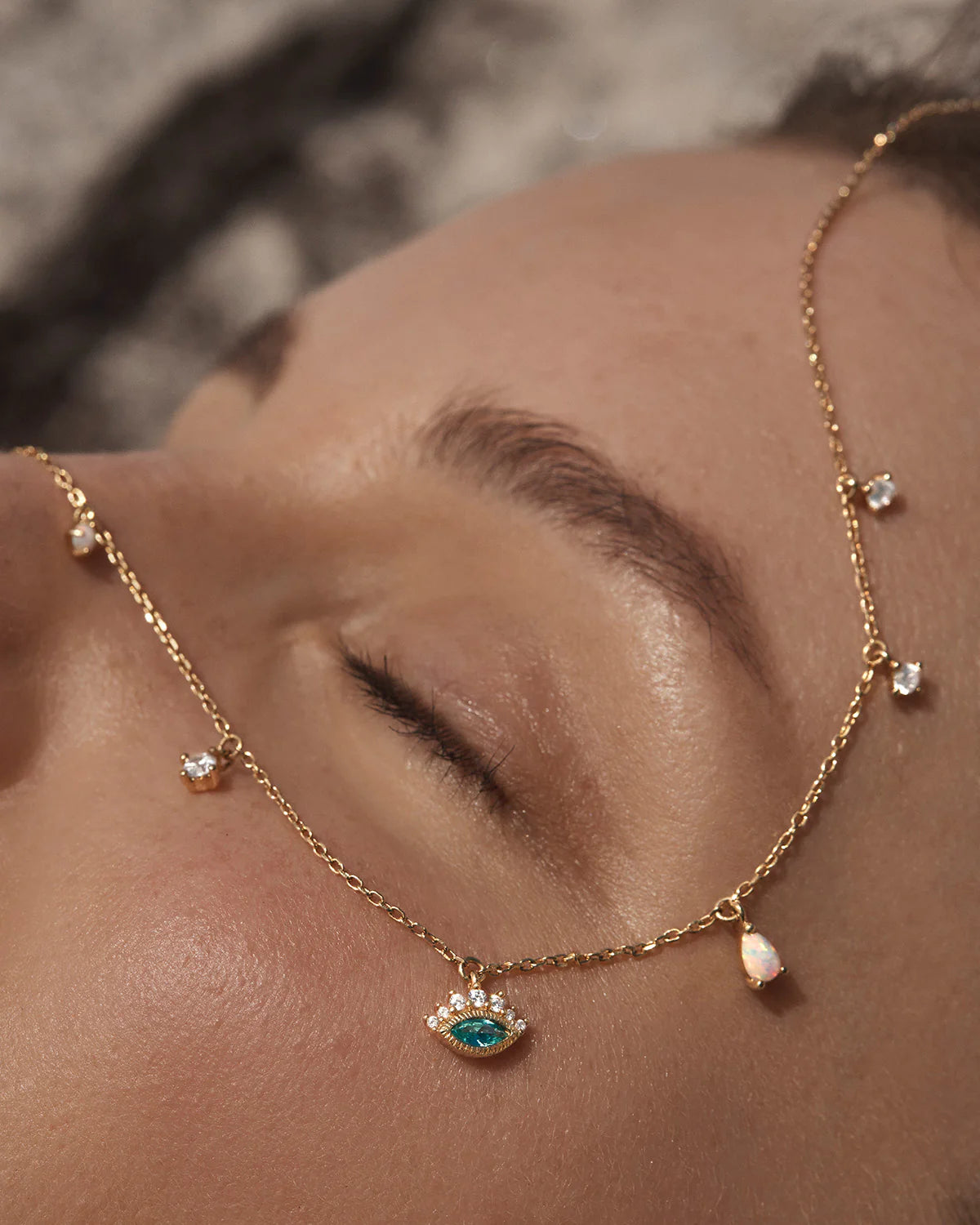 By Charlotte -  Hope and Protection Necklace in Gold