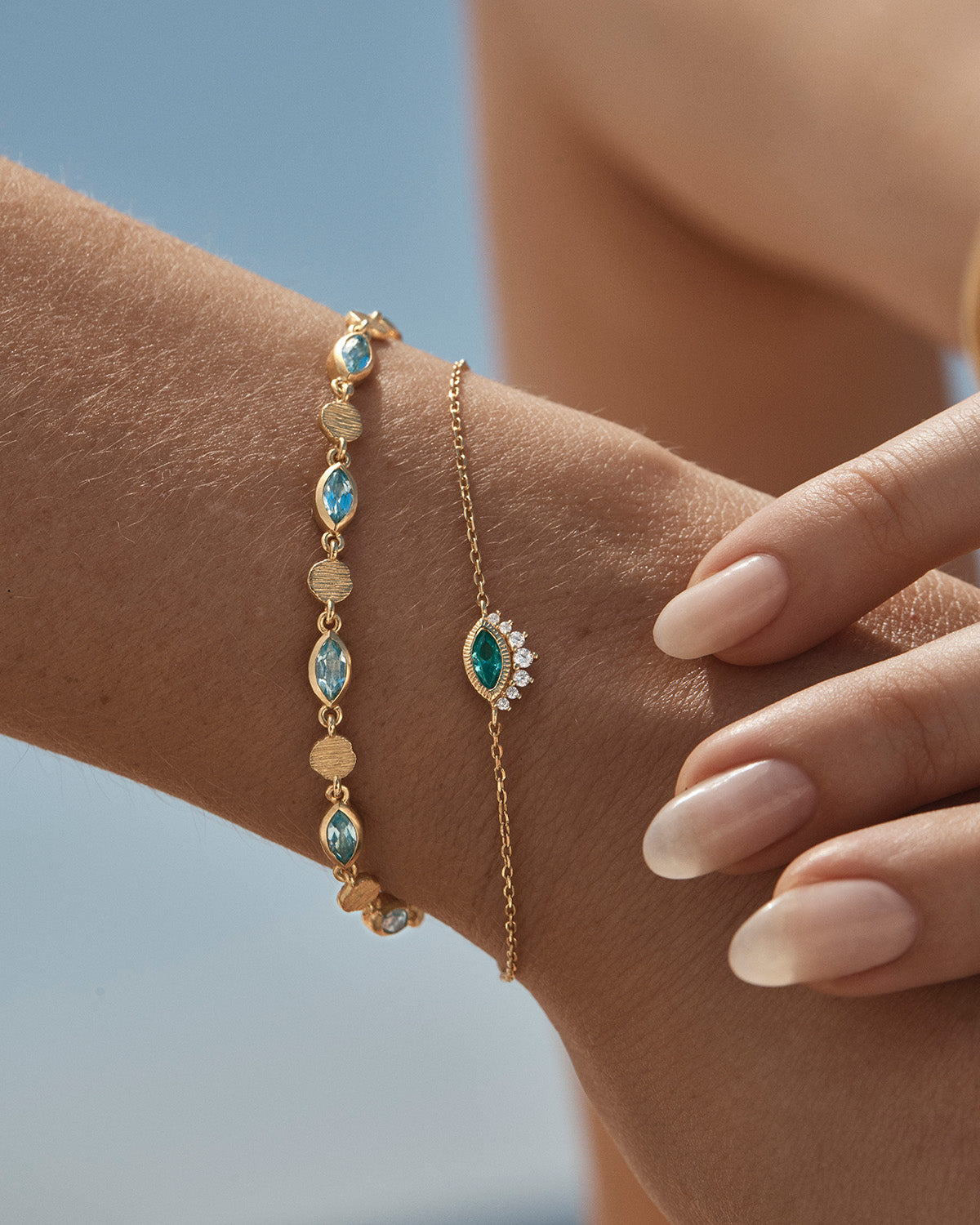 By Charlotte - Hope and Protection Bracelet in Gold