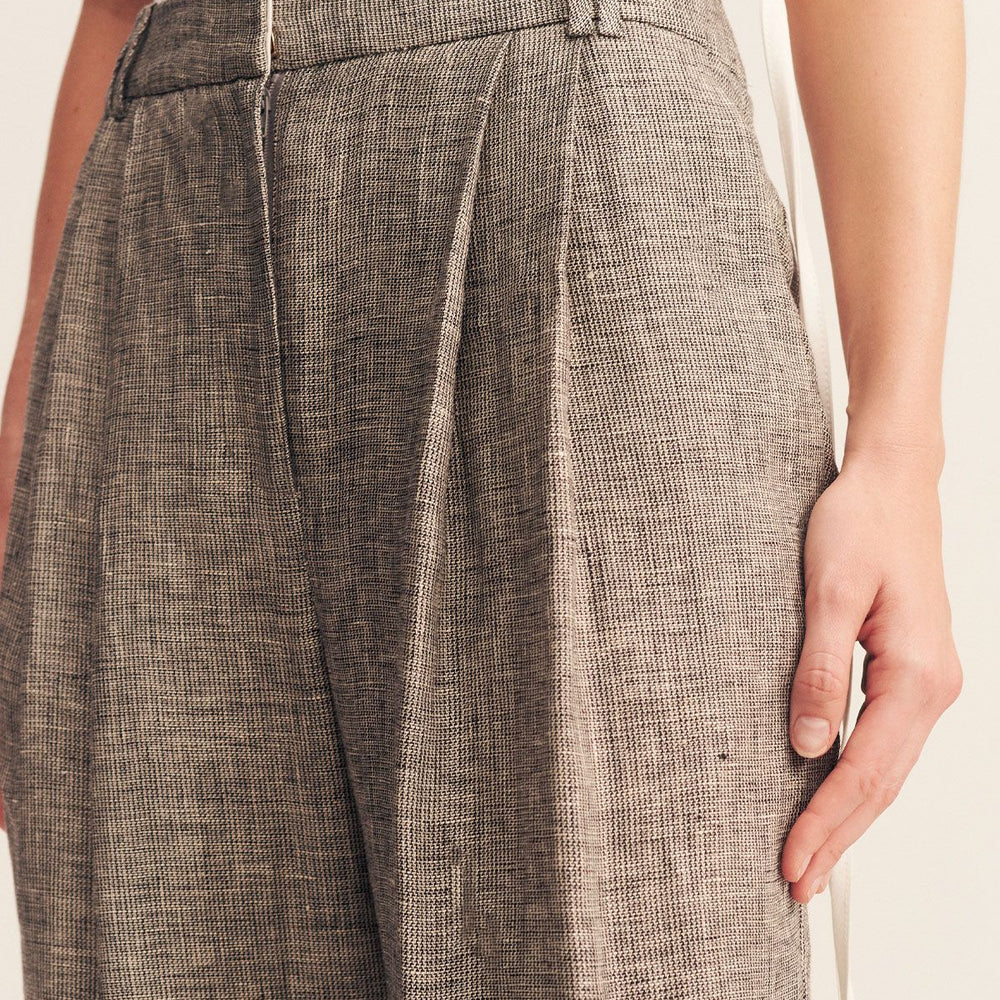 
                      
                        Shona Joy - Elliot Double Waistband Pant in Concrete
                      
                    