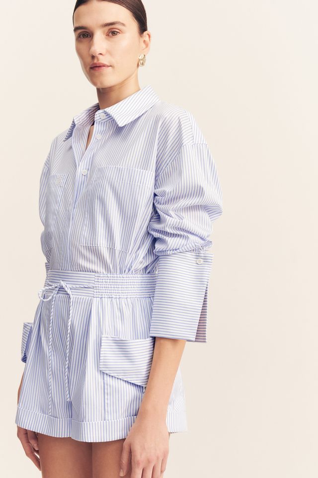 
                      
                        Shona Joy - Saunders Cargo Short in Marine Stripe
                      
                    