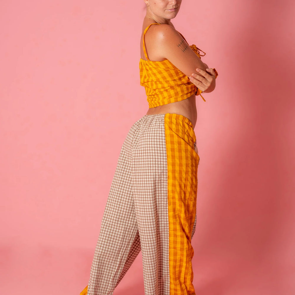 Atmosea - Patchwork Pant in Gingham