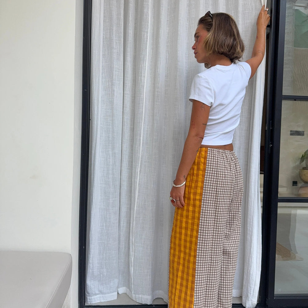 Atmosea - Patchwork Pant in Gingham