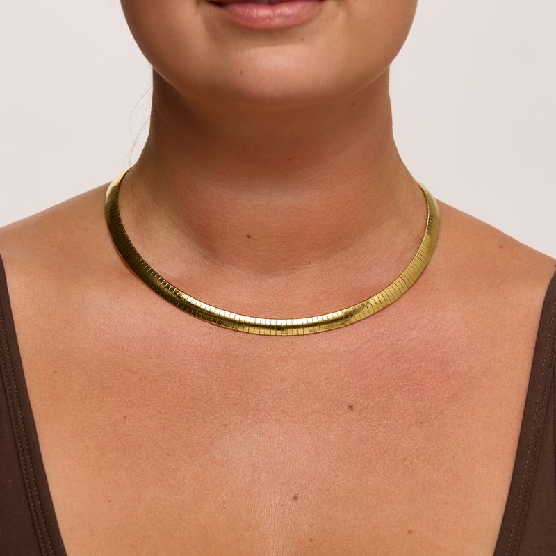 We Are Emte- Thick Slinky Choker in Gold