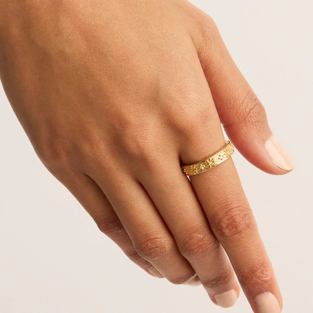 
            
                Load image into Gallery viewer, By Charlotte - Live in Grace Ring In Gold
            
        