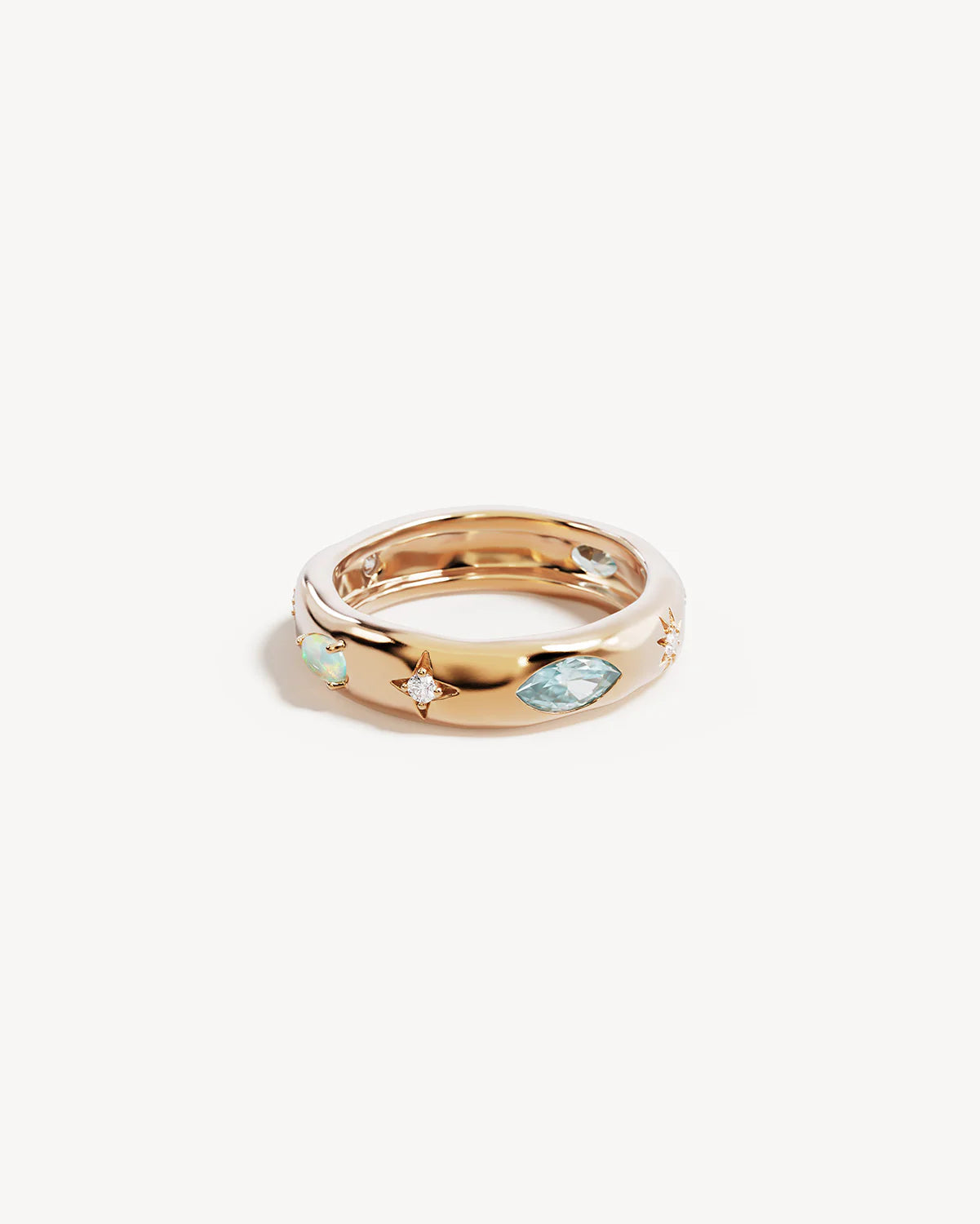 By Charlotte - Hope and Protection Ring in Gold