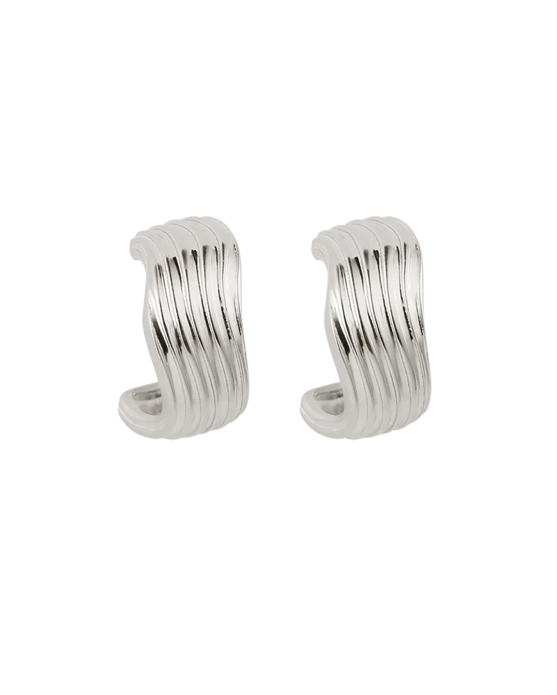 Kirstin Ash - Rise Half Hoops in Silver