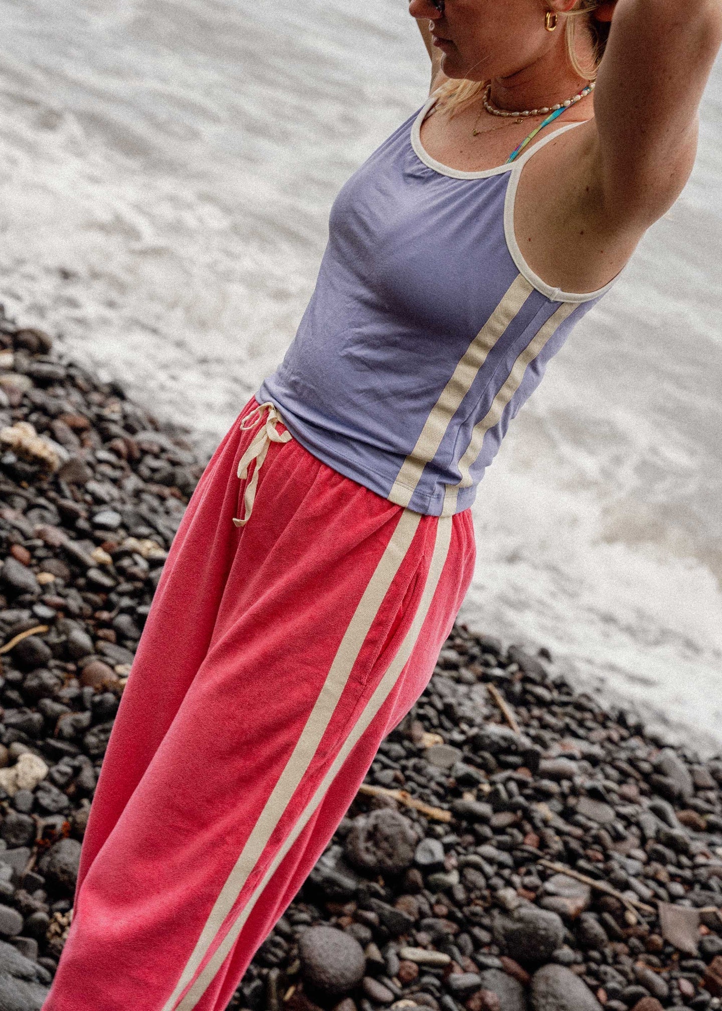 Atmosea - Sporty Crop Top in Lavender