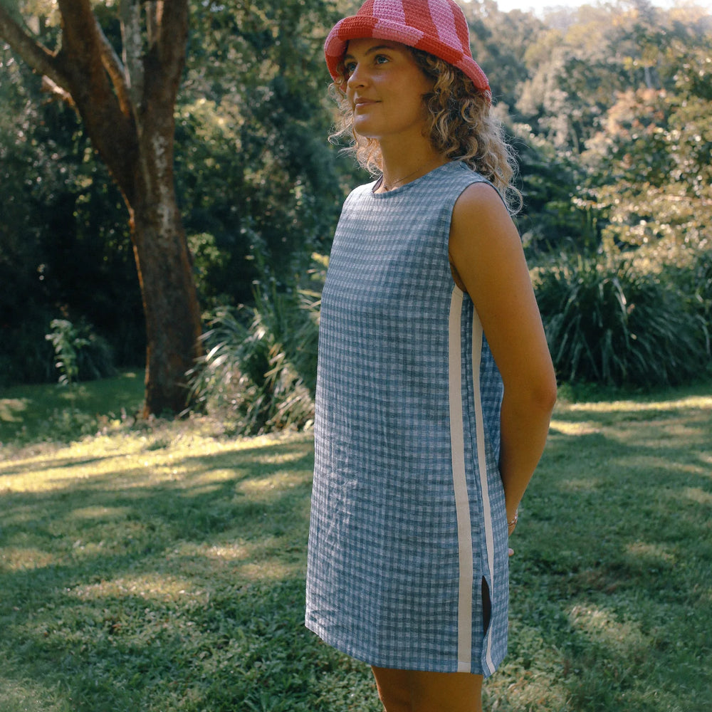 
                      
                        Atmosea - Sporty Dress in Blue Gingham
                      
                    