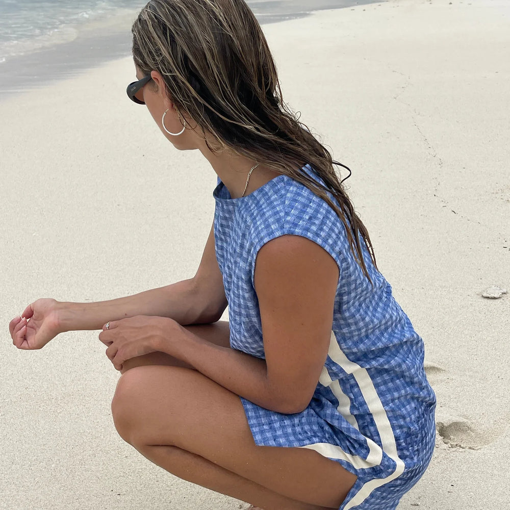 
                      
                        Atmosea - Sporty Dress in Blue Gingham
                      
                    