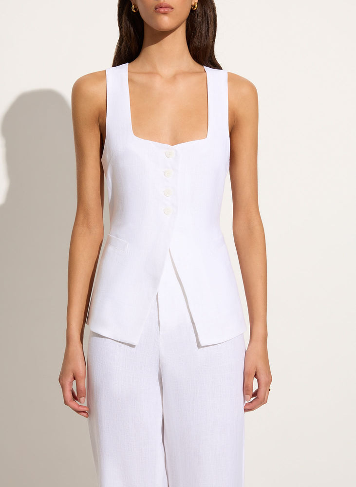 
            
                Load image into Gallery viewer, Faithfull The Brand - Maya Vest in White
            
        