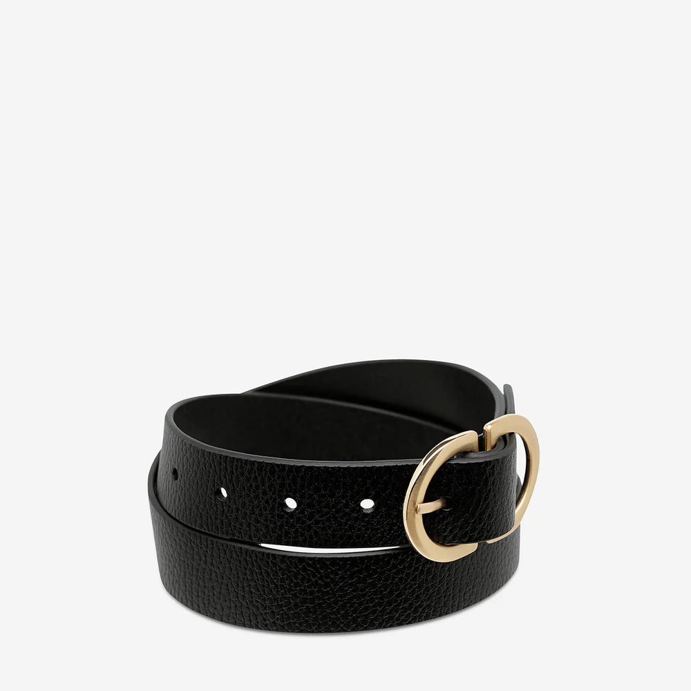
                      
                        Status Anxiety - In Reverse Belt in Black/ Gold
                      
                    