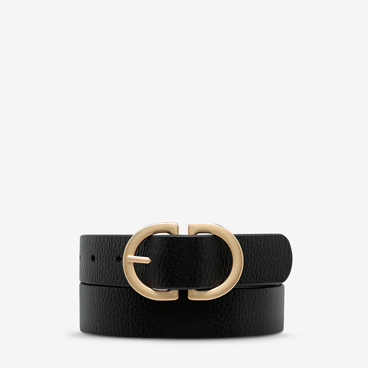 Status Anxiety - In Reverse Belt in Black/ Gold