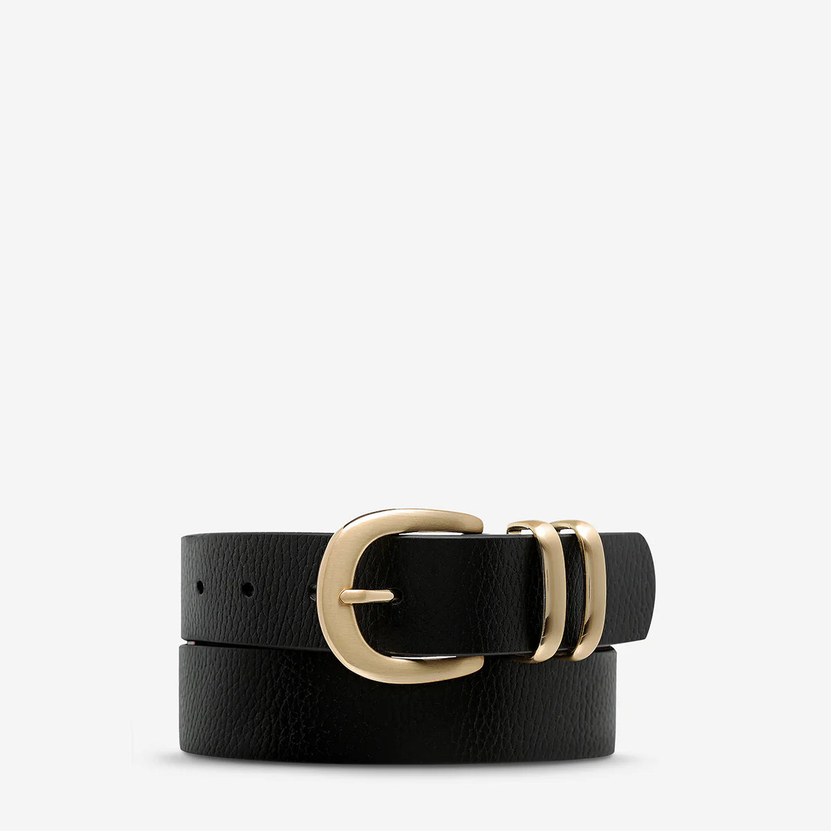 Status Anxiety - Let it Be Belt in Black/ Gold