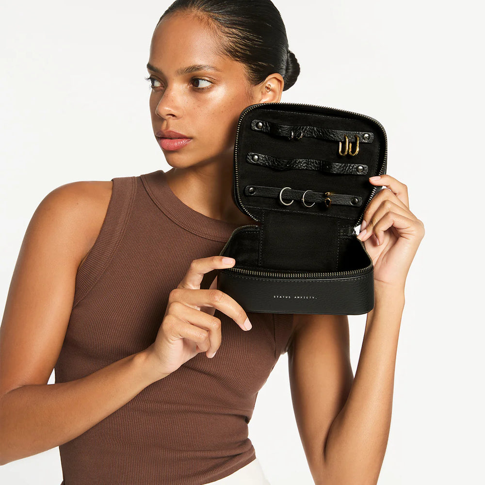 Status Anxiety - Shining Armour Jewellery Case in Black