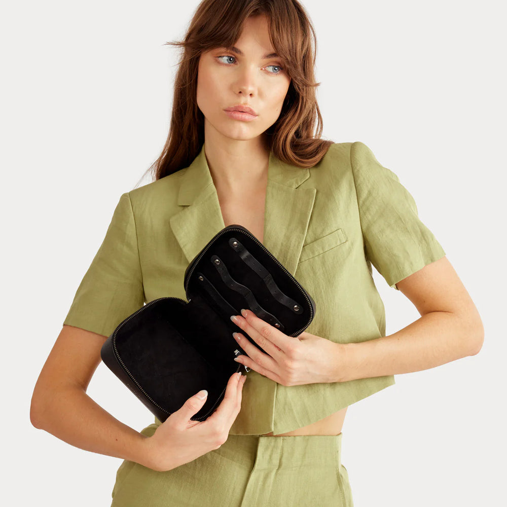 
                      
                        Status Anxiety - Shining Armour Jewellery Case in Black
                      
                    