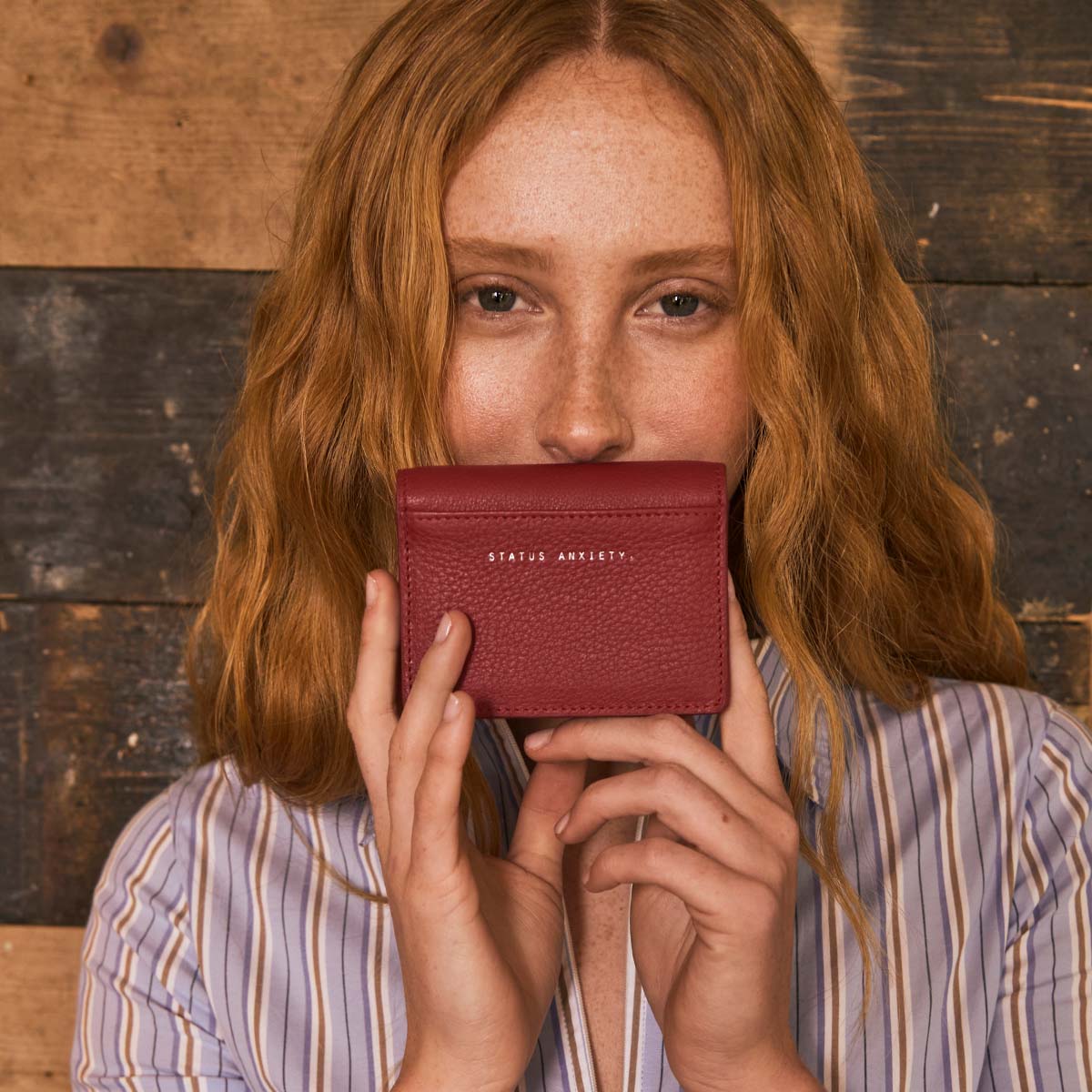 Status Anxiety - Lumen Wallet in Rouge