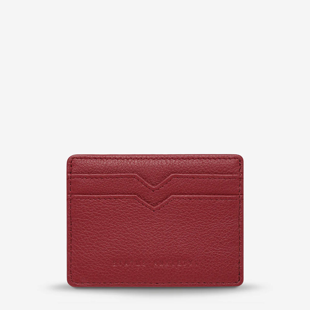 Status Anxiety - Together For Now Wallet in Rouje