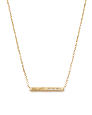 Kirstin Ash - Sun Lines Bar Necklace in Gold