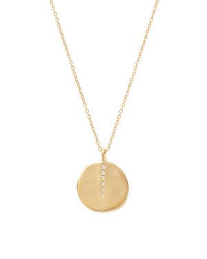 Kirstin Ash - Sun Lines Coin Necklace in Gold