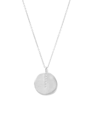 Kirstin Ash - Sun Lines Coin Necklace in Silver