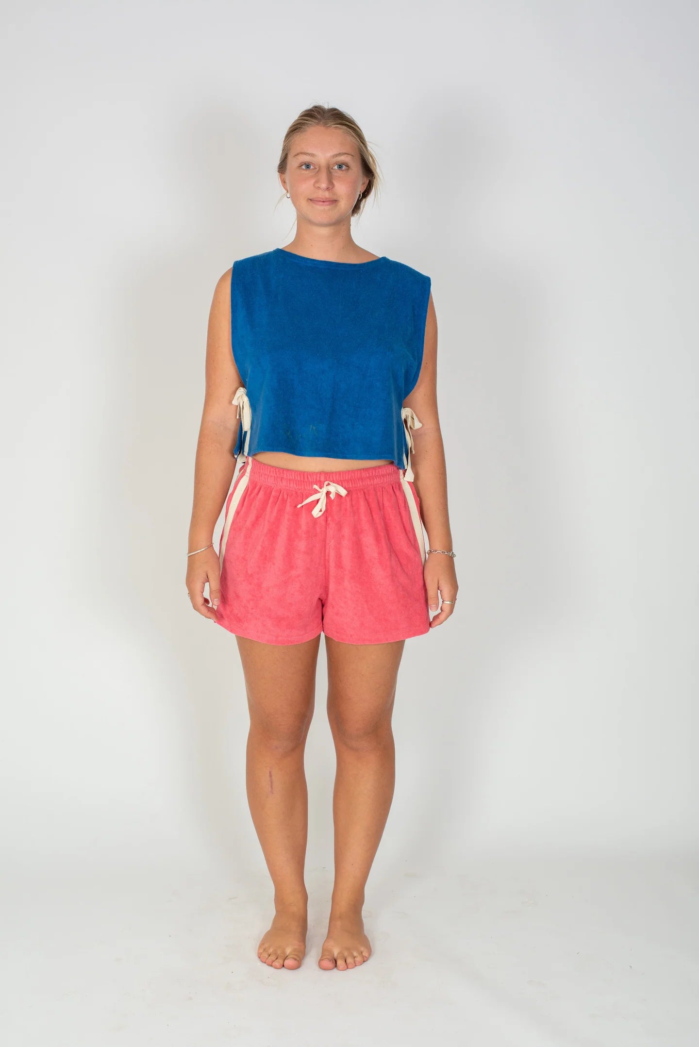 Atmosea - Terry Tie Top in Cobalt