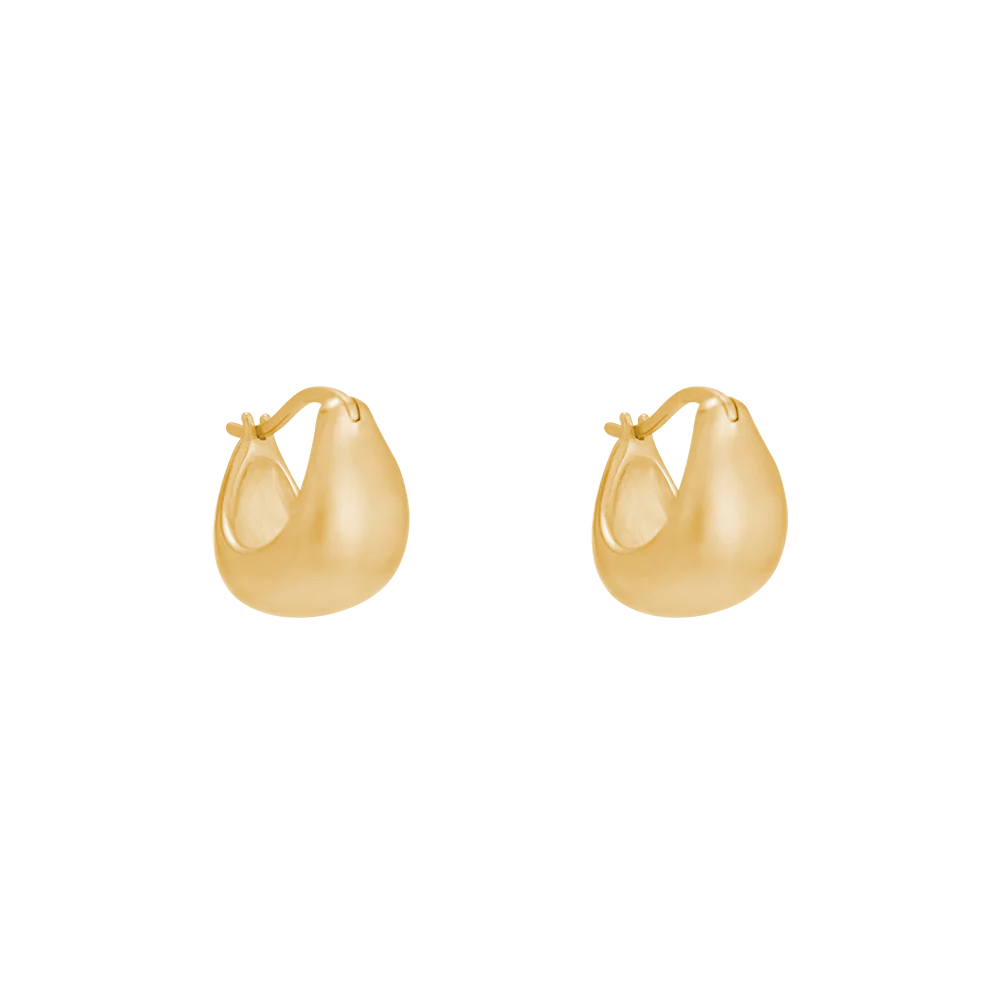 Kirstin Ash - Tresor Hoops Small in Gold