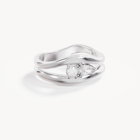 By Charlotte - Celestial Path Ring in Silver