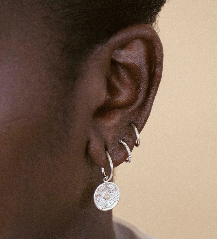 Kirstin Ash - By The Sea Hoops in Silver