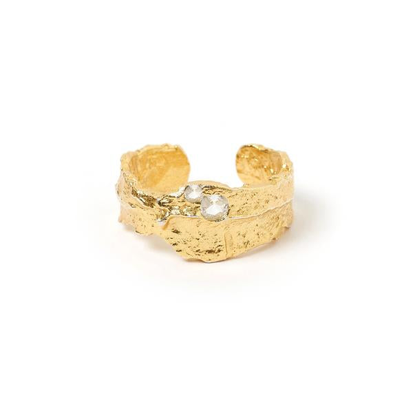 Arms of Eve - Anya Gold and White Ring