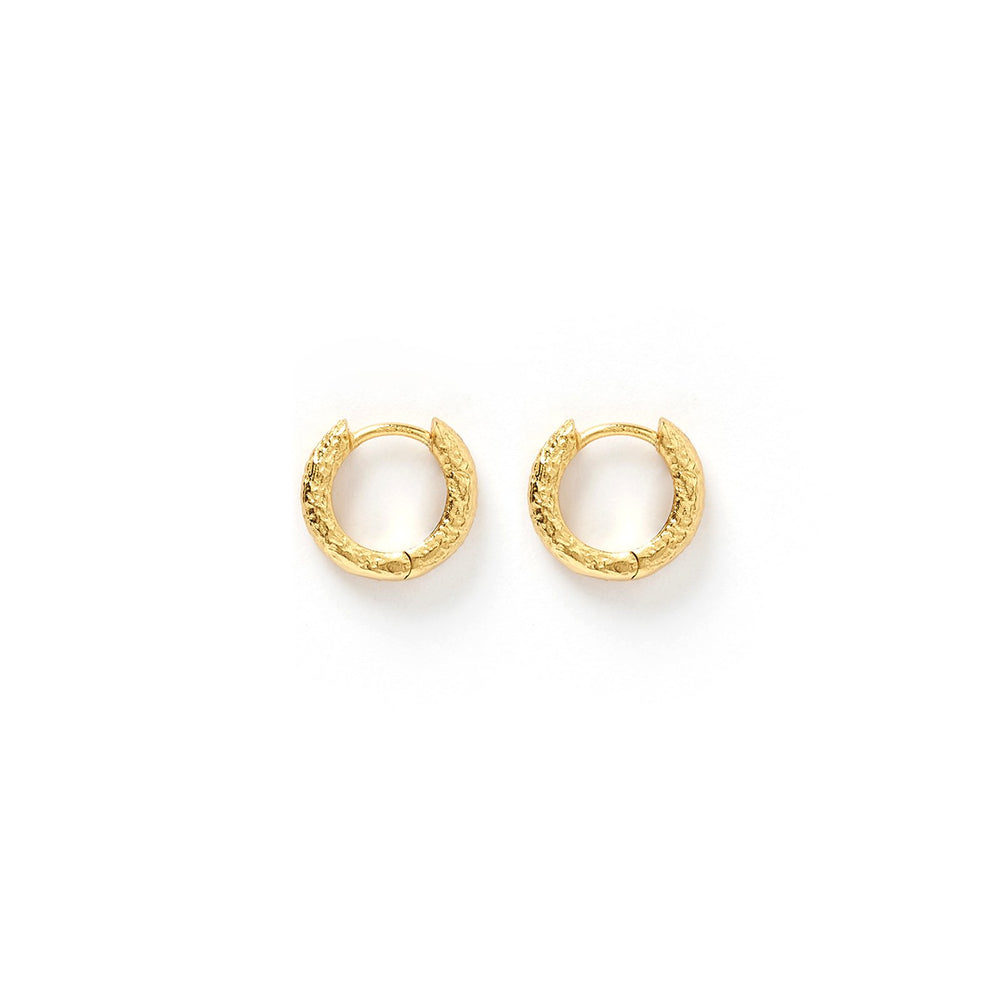 Arms of Eve - Luka Huggie Earrings in Gold