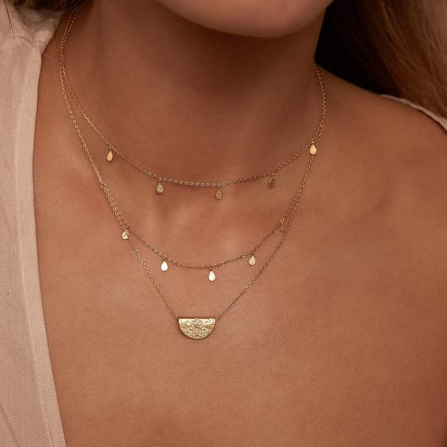 By Charlotte - Grace Choker in Gold