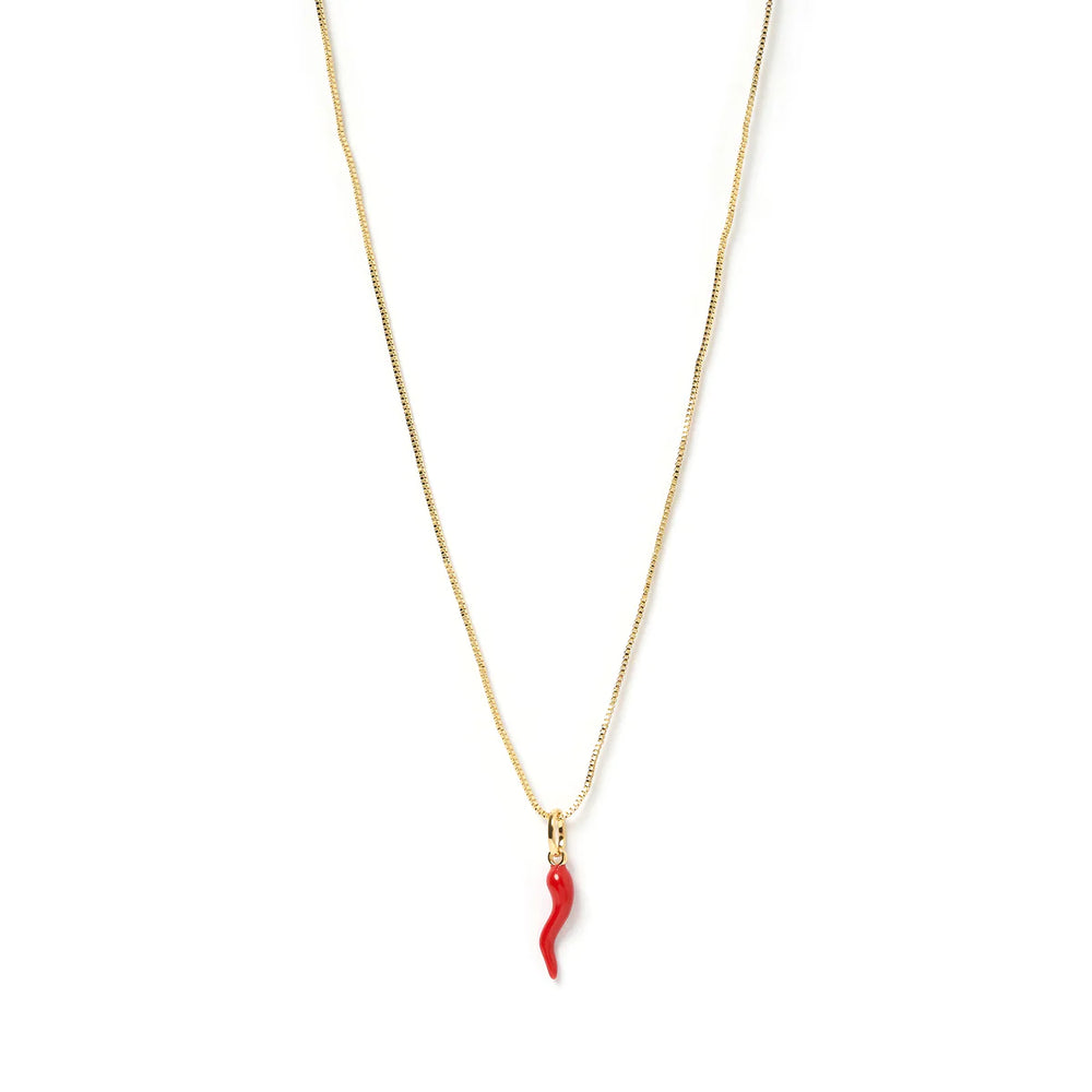 
            
                Load image into Gallery viewer, Arms of Eve - Red Cornicello Chili Charm Necklace
            
        