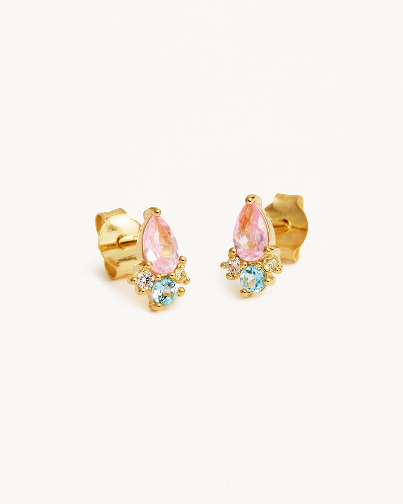 By Charlotte - Cherished Connections Stud Earrings in Gold