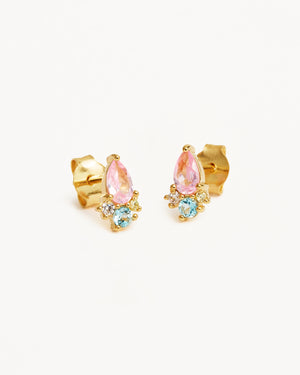By Charlotte - Cherished Connections Stud Earrings in Gold