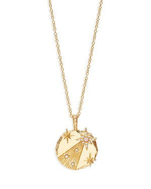 By Charlotte - Shooting Star Necklace in Gold