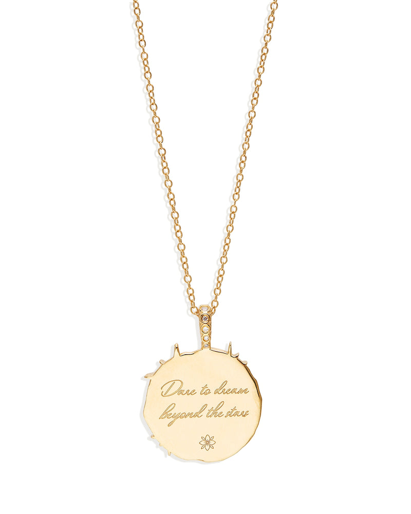 By Charlotte - Shooting Star Necklace in Gold