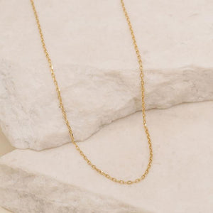 By Charlotte  - Plain Chain in Gold
