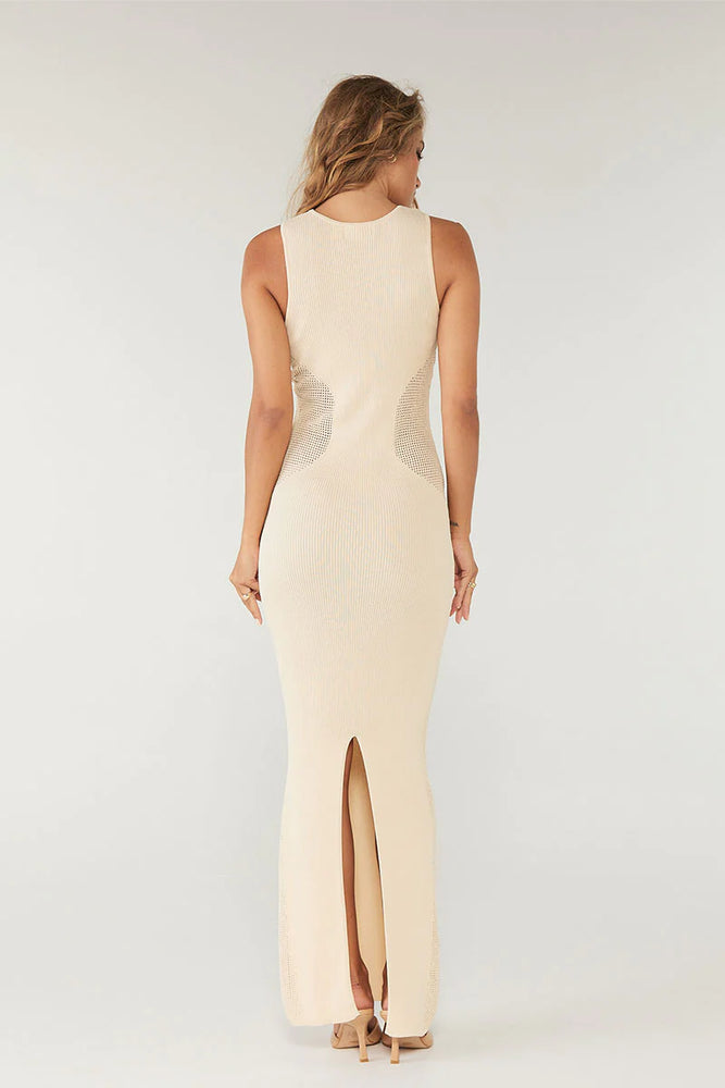 
            
                Load image into Gallery viewer, Sovere - Intrepid Reversible Knit Dress in Almond
            
        