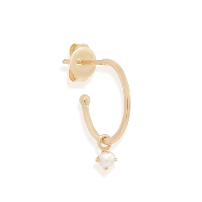 
            
                Load image into Gallery viewer, By Charlotte - 14K Solid Gold Tranquility Pearl Hoops
            
        
