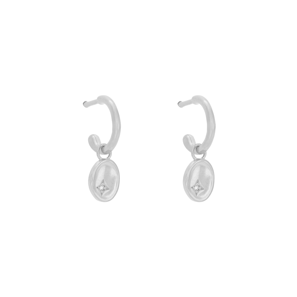 Kirstin Ash - Align Hoops in Silver