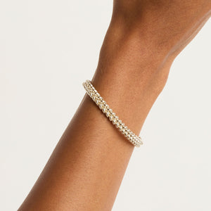 By Charlotte - Intertwined Cuff Bracelet in Silver