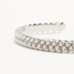 By Charlotte - Intertwined Cuff Bracelet in Silver