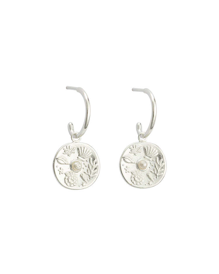 Kirstin Ash - By The Sea Hoops in Silver