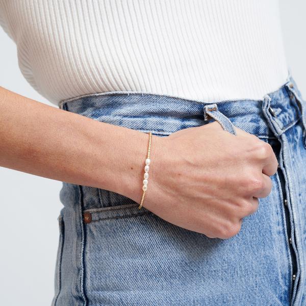 Arms of Eve - Seline Gold and Pearl Bracelet