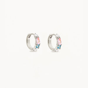 By Charlotte - Cherish Deeply Hoops in Silver