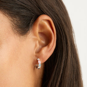 By Charlotte - Cherish Deeply Hoops in Silver