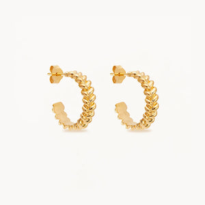 By Charlotte - Large Intertwined Hoops in Gold